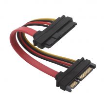 SAS zu SATA SFF-8482 SAS 29-poliges zu SATA 22-poliges Festplatten-Verlängerungskabel mit 15-poligem SATA-Stromanschluss