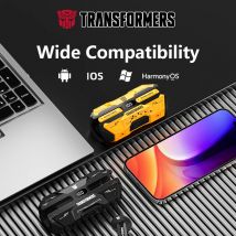 TRANSFORMERS TF-T51 Auricolari Bluetooth 5.4 TWS Auricolari da gioco a bassa latenza Cuffie musicali HiFi a lunga durata con microfono Sport