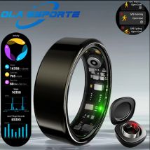 Per Smart Ring Uomo Donna Monitor Bluetooth Frequenza cardiaca nel sangue Monitor dell'ossigeno nel sangue Smartring MultiSport 5ATM Impermeabile 2025