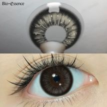 Bio-essense Kontaktlinsen in natürlicher Farbe für Augen, koreanische Kontaktlinsen, graue Linsen, modische Linsen, blaue Augen, modische Kontaktlinsen