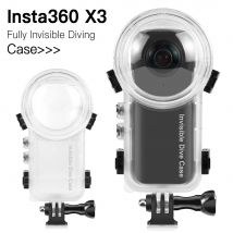 Custodia subacquea invisibile Custodia impermeabile 50M Protezione subacquea Scatola subacquea Shell per accessori per fotocamera Insta360 X3