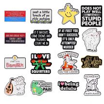 Islam Zitate Emaille Pins Cartoon Stern Broschen Für Kleidung Rucksack Revers Abzeichen Mode Schmuck Zubehör Geburtstag Geschenke