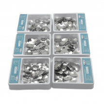 100PCS Dental Matrix Schnitt Konturierte Matrizen Band Kit Metall Ringe Zahnmedizin Matriz Materialien Zähne Kieferorthopädische Bilden