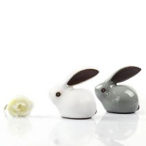 Cool Lovely Gekio Rabbit Home Decor Ornaments Kung Fu Tea Pets Set Boutique Zodiac Ceramic Mini Desk Decoration Figurines