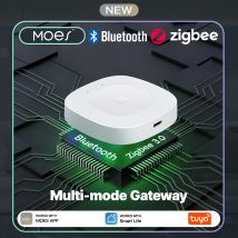 MOES Multi-mode Smart Home Hub, Bluetooth & ZigBee Gateway, Tuya App Compatible, Works with Alexa Google Home, Type-C, Wireless
