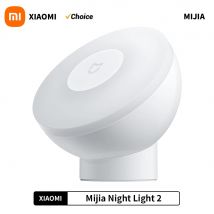 Xiaomi Mijia Luce notturna a induzione a LED 2 lampade Luminosità regolabile Sensore intelligente a infrarossi per il corpo umano con base magnetica