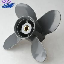 Outboard Propeller 4 Blade 9 1/4X10 For Honda and Yamaha Outboard BF8D BF9.9D BF9.9 BF15A BF15D BF20 8 Splines 58134-ZV4-010AH