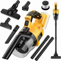 Handheld Vacuum Cleaner with 2pcs Filter Electric Cordless Vacuum for Home Car Pet Hair Clean For DeWalt 20V Battery