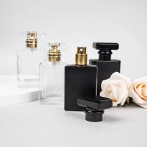 One glass refillable perfume bottle, 30ml/50ml fine mist atomizer, portable cosmetic sample container, travel accessories