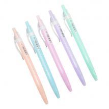5 pezzi di cancelleria carino 0,5 mm penna a inchiostro blu penna a sfera materiale scolastico ufficio apprendimento scrittura penna a sfera semplice super buona scrittura