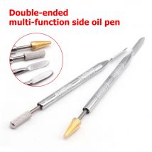 Leder Rand Doppel Kopf Öl Kleben Farbstoff Stift Kleber Malerei Roller Stift Stick Farbroller Werkzeug DIY Leder Handwerk Doppel Seite Werkzeug