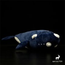 Rechter Wal Plüschtier High Fidelity Bowhead Wal Plüschtier Wale Peluche Lebensechte Kuscheltiere Simulation Puppe Kawai Spielzeug Geschenk
