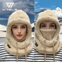 1/2 pz Inverno Caldo Passamontagna Termico Antivento Cappuccio Da Sci Moto Viso Copertura In Pile Polare Regolabile Ciclismo Collo Maschera di Copertura