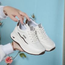 Plattform Sports chuh für Frauen Herbst 2024 Höhe erhöhen Freizeit schuhe schnüren Tennis schuh wasserdichten Anti-Rutsch-Komfort