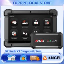 ANCEL X7 Skaner OBD2 Diagnostyczny do Wszystkich Systemów Samochodowych z Aktywnym Testem, Ponad 10 Funkcji Resetowania, Ekran 10,1 Cala