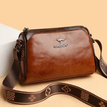 2024 Retro PU Leder Frauen Kissen Handtaschen Mode Marke Designer Weibliche Schulter Taschen Breiten Gurt Kreuz Körper Handtasche Sac EIN Haupt