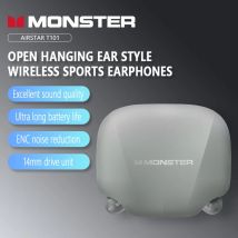 Cuffie Bluetooth wireless aperte Monster T101 con sistema Bluetooth stereo 5.4 TWS, adatte per lo sport, l'apprendimento e il ciclismo