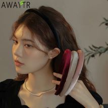 Awaytr einfarbiges Wildleder Stirnband einfache Basic Style Haarband Haarschmuck für Frauen Mädchen Trends Kopf bedeckung