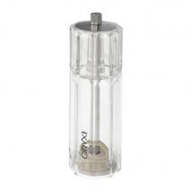 Salero / molinillo de pimienta acrílico 2 en 1 salero pimentero ajustable ø 4,5 x 16 cm