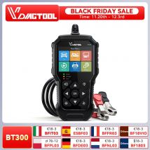 Tester per batterie per auto VDIAGTOOL BT300 6V 12V 5-3000 CCA Tester di carico Tester per alternatore di avviamento Tester per sistema di avviamento di ricarica