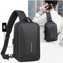 Marsupi con lucchetto a combinazione antifurto con porta di ricarica USB Borsa a tracolla da uomo d'affari di moda Borsa a tracolla da viaggio