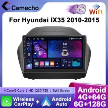 Camecho 6 + 128G Wireless CarPlay Andorid Auto Car Radio Per Hyundai IX35 2010 2011-2015 GPS Stereo 4G WiFi 2Din Lettore Multimediale