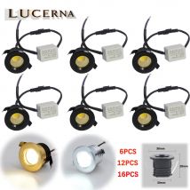 Mini-LED-Strahler, 3 W Einbau-Downlight, 85 V–110 V, runde kleine Innenstrahler für Deckenschränke, Vitrinen, Loft-Dekorationen