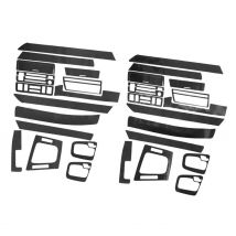 LHD Aufkleber Interior Trim Aufkleber Auto Vinyl Carbon Faser Stil Schwarz Fit für BMW 3-Serie E46 2001-2004