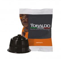 CAFFÈ TORALDO | Compatibile Dolce Gusto* | Caffè Selezionato, Tostato e Torrefatto in Italia | Eccellenza del Caffè Napoletano (600 Capsule, Miscela Cremosa)