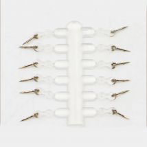 12pcs Fishing Bait Sting Boilies Pin -Corn Ronnie Hair Rig Tackle Safe And Secure Carp Fishing Bait Spike Set With Barbed Hook