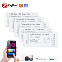 Zigbee 3.0 CCT RGBW kontroler RGB taśmy LED przełącznik światła możliwość przyciemniania ściemniacz Wifi z bramką Tuya HueBridge SmartThings Bridge