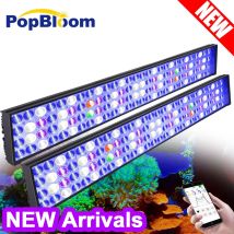 2PCS PopBloom-H75 WiFi Luce per acquario marino Spettro completo, Lampada professionale per acquario d'acqua salata, LED per acquario di barriera corallina
