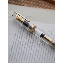 MAJOHN No. 8 40 Nib Acrylic Fountain Pen P140 Large Transparent Adult Student Color Ink Large Capacity Pen Writing Stationery