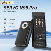 SERVO N95 PRO Dia-Screen Mini-Handy 2G GSM Anrufaufzeichnung Taschenlampe MP3/MP4-Player Blacklist FM-Radio Push-Screen-Handy