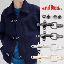 1/2/3/4/5P 4/5cm Fibbie in metallo per borse Chiusura a moschettone Cappotto Fibbia per cintura Moschettone decorativo Giacca Pompiere Clip Forniture