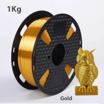 250 g, 500 g, 1 kg PLA-Seide, Gold, 1,75 mm, PLA-Luxus-Seidenglanz, 3D-Drucker-Filament, glänzendes Seidengefühl wie für 3D-Druckmaterialien