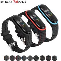 Pasek do paska Mi band 7 6 5 Bransoletka Pasek sportowy Silikonowy pasek do zegarka Zamienna