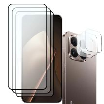 3 + 3/Für Xiaomi 15T Bildschirm Glas 15T Pro Gehärtetes Glas Schutz 9H Anti-Scratch Front film + Weiche Faser Kamera Objektiv film