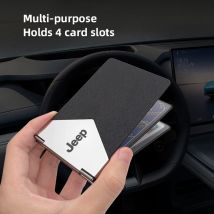 1 pz auto ultra-sottile patente di guida copertura titolare della carta di credito per Jeep Renegade Compass Grand Cherokee Wrangler Patriot Rubicon