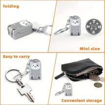 Exquisite Kitten Keychain Foldable Nail Clipper Stainless Steel Rotary Toenail Fingernail Manicure Trimmer Mini Nail Clippers