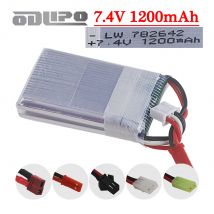 782642 Akumulator Lipo 7.4V 1200mAh do MJXRC X600 U829A U829X F46 X601H JXD391 FT007 Części zamienne do dronów RC, akumulator 7.4V