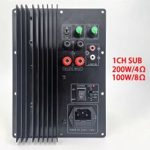 Neue 110-220 V schwere Bass-Aktiv-Subwoofer-Verstärkerplatine 5.1 und 7.1 Heimkino-dedizierte Subwooferplatine 4 Ohm 200 W 8 Ohm 100 W