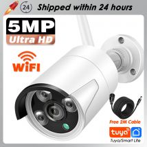 Mvpsecam smart life wifi im freien cctv drahtloses netzwerk kugel kamera audio aufnahme 5mp hd securiy ip kamera ir nachtsicht tuya