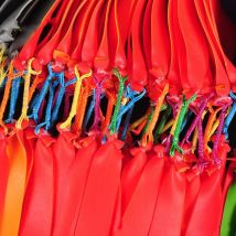 Flaches Gummiband zum Schießen von Fischen mit Schleuder., Darts Outdoor-Jagd-Elastizität, mehrere Farben