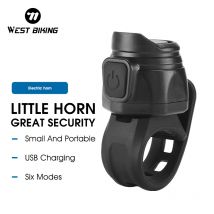 WEST RADFAHREN Fahrrad Elektrische Glocke USB Lade Lautsprecher Sicherheit Warnung Alarm Horn MTB Rennrad Lenker Horn Radfahren Zubehör