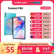 Teclast P30 Android 14 Tablet, 10.1 pulgadas, máximo de 12 gb RAM, 128GB ROM, 1280x800 IPS, UNISOC T606, 8 núcleos, 6000 mAh