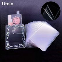 Utalo 1 ~ 50 Stück 35PT Schutzhüllen Toploader Super Clear KPOP Fotokartenhüllen Card Trading Supply Doppelseitiger Filmkartenhalter