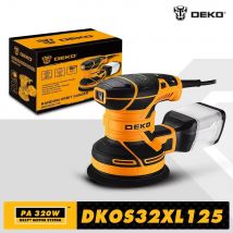 DEKO 320W Velocità 14000 giri/min Falegname Forte Raccolta di Polvere Lucidatore Levigatrice Orbitale Casuale Smerigliatrice Per Legno Casa Elettrica FAI DA TE