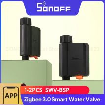 1-2PCS SONOFF SWV-BSP Zigbee3.0 Smart Water Valve IP55 Automatic Irrigation System Suitable for the UK, Europe or Most Countries