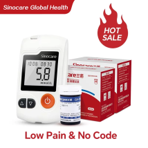 Sannuo Sinocare GA-3 Blutzuckermessgerät Glucometer Diabetes Medizinische Geräte mit Teststreifen Lanzetten Blutzuckermessgerät Tester